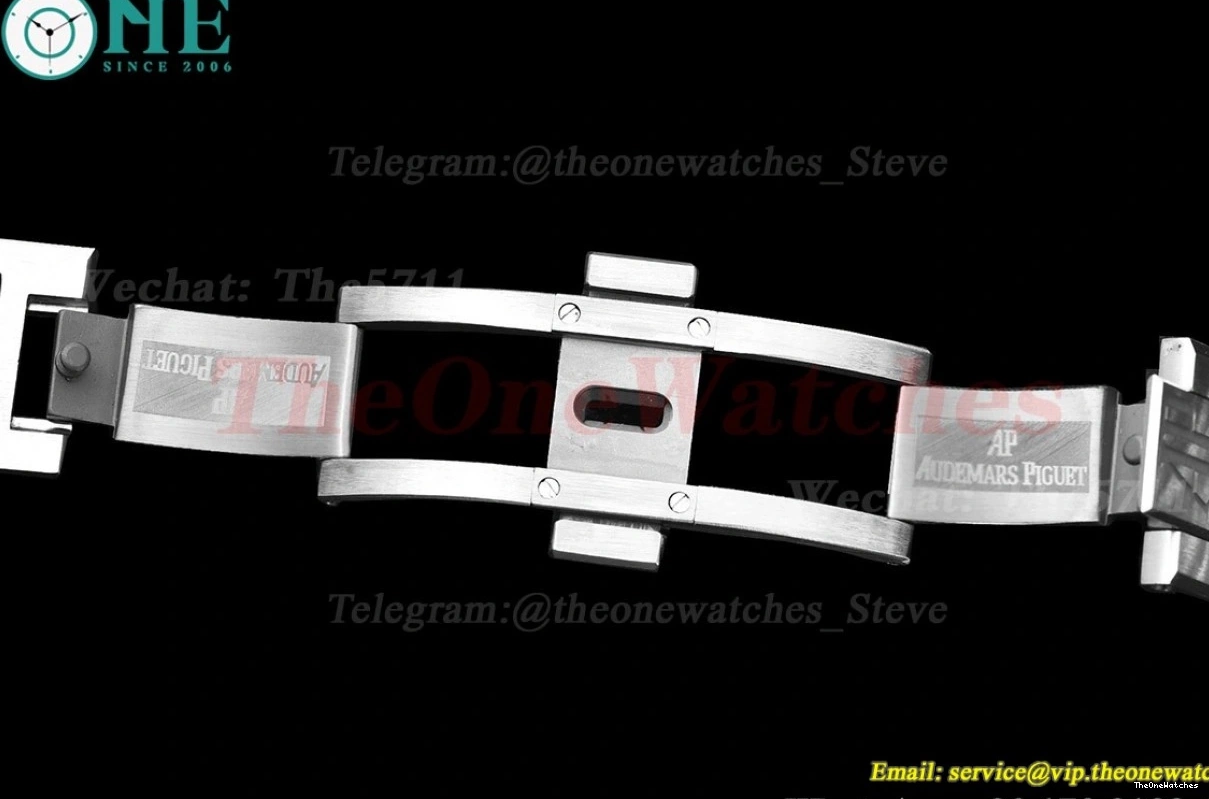 Oak SS Dial 41mm SS 15500 MY8215 Black Royal 0203